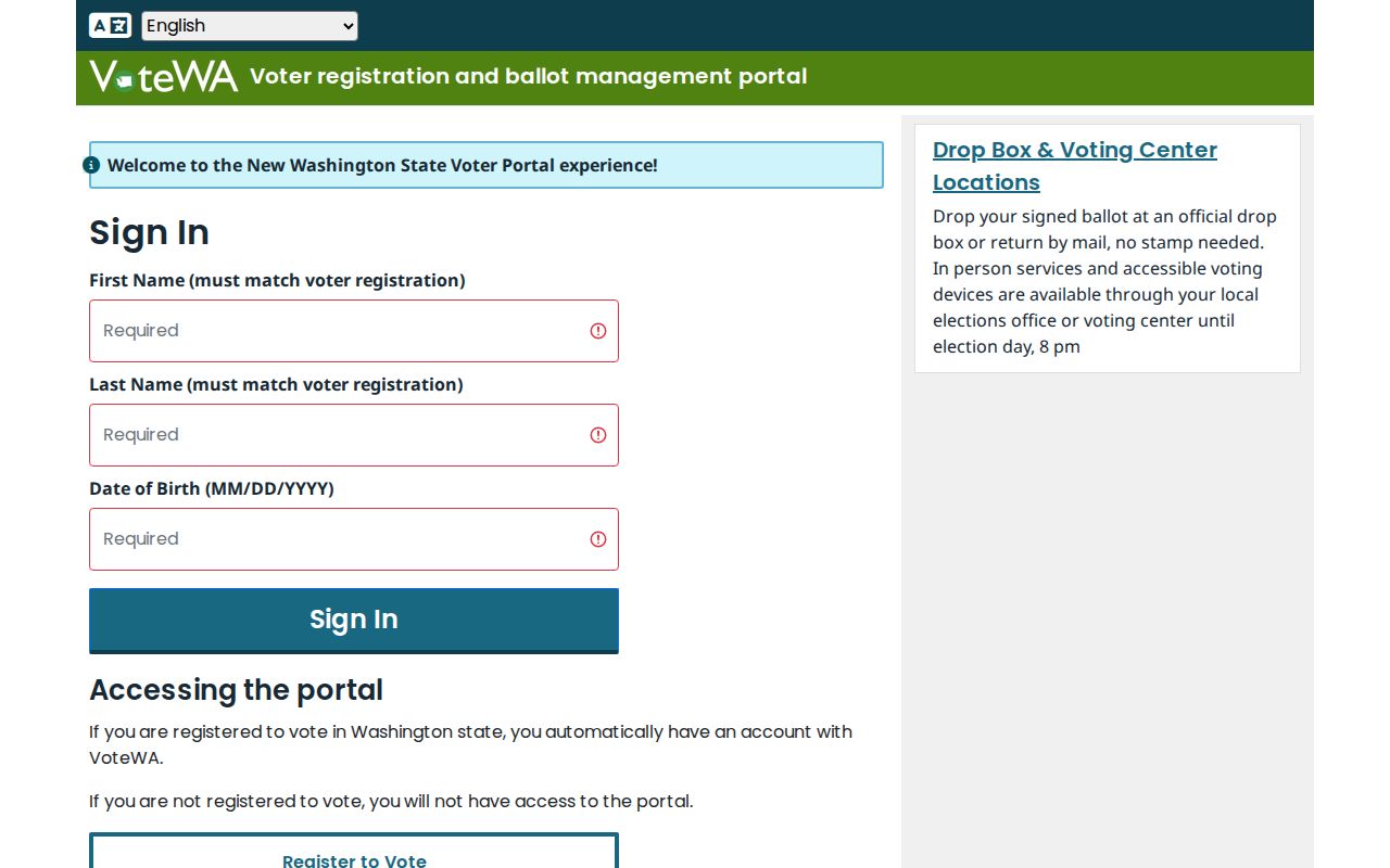 Kenmore residents directory VoteWA voter lookup